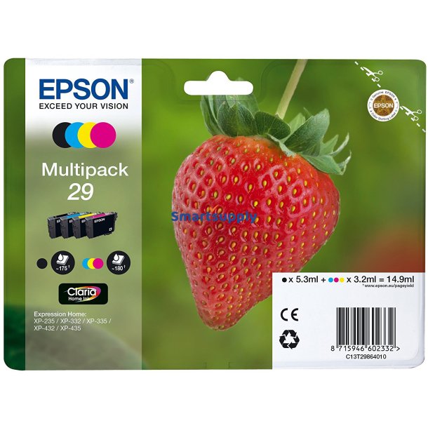 Epson 29 multipack BCMY 4 stk blkpatroner original