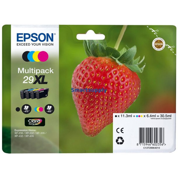 Epson 29 XL multipack BCMY 4 stk blkpatroner original