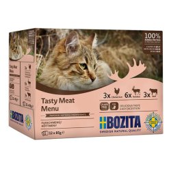 BOZITA Tasty meat menu Multibox Smagsmix i gel - vdfoder til kat - 12 x 85g