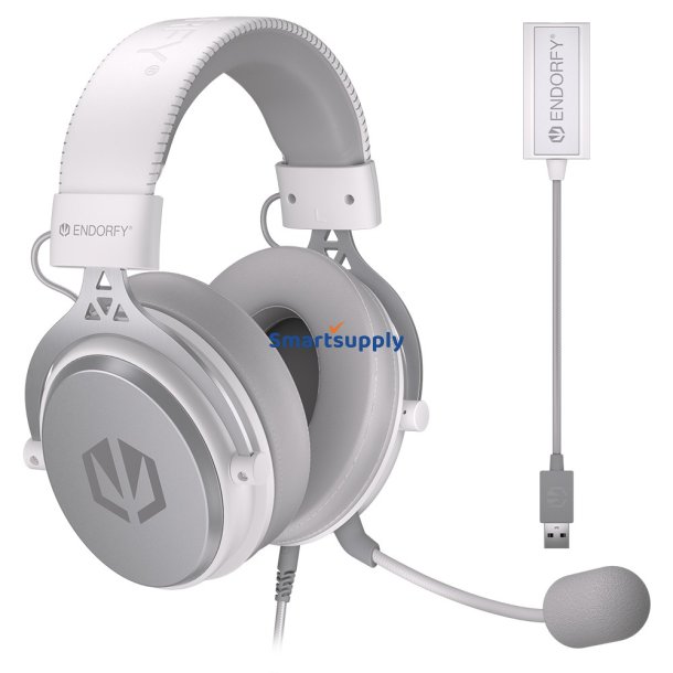 Endorfy Viro Plus USB Onyx White Headset Kablet Hovedbnd Musik/Hverdag