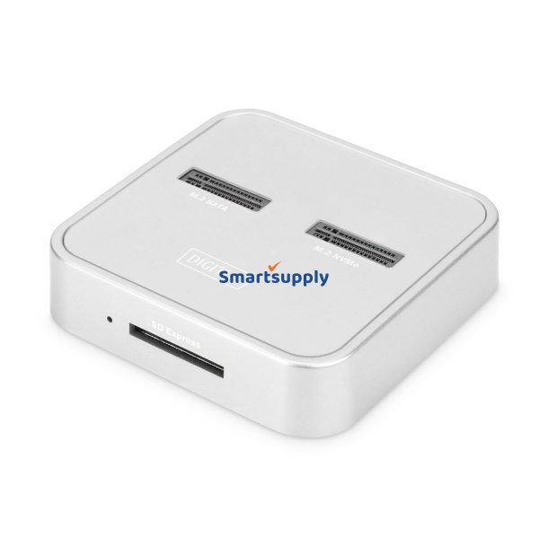 Digitus M.2 NVME + M.2 SATA Ssd-Dockingstation Med Sd Express-Kortlser, Usb-C