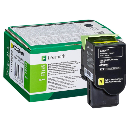 Lexmark C2320Y0 Gul toner 1.000 sider original