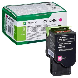 Lexmark C232HM0 Magenta toner 2.300 sider original