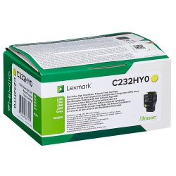 Lexmark C232HY0 Gul toner 2.300 sider original