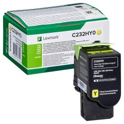 Lexmark C232HY0 Gul toner 2.300 sider original