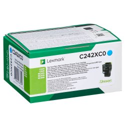 Lexmark C242XC0 Cyan toner 3.500s original