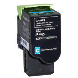 Lexmark C242XC0 Cyan toner 3.500s original