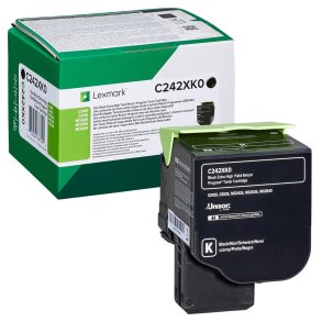 Lexmark C242XK0 Sort toner 6.000 sider original