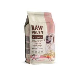 VET EKSPERT Raw Paleo Healthy Grain Puppy Laks og byg - trt hundefoder - 2 kg