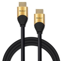Qoltec 50356 HDMI v2.1 Kabel Ultra High Speed 8K | 60Hz | 28AWG | GOLD | 3m