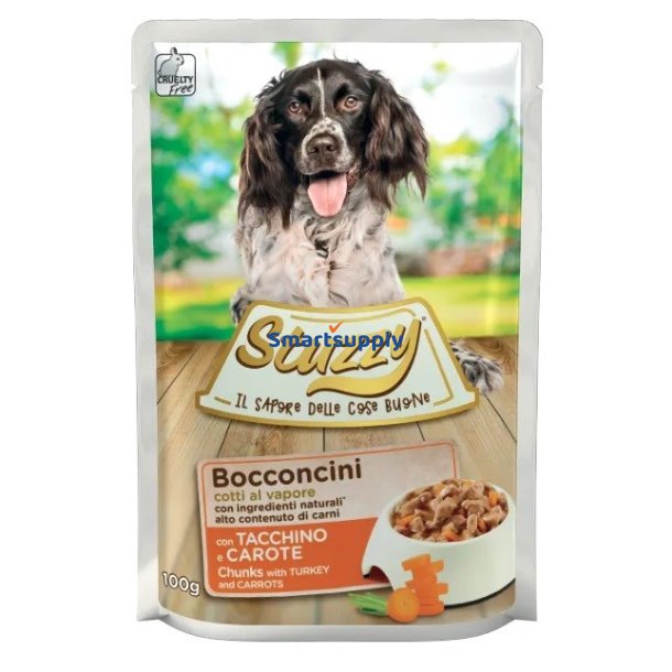 STUZZY Chunks with turkey and carrots - vdt hundefoder - 100 g