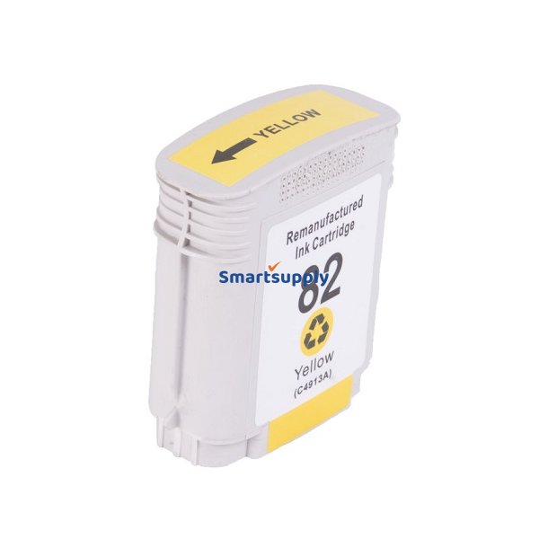 HP 82 Gul blkpatron 69ml C4913A kompatibel