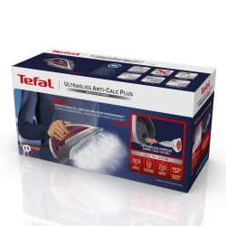 Tefal Ultragliss Anti-Calc Plus Fv6840 Dampstrygejern 2800 W Lilla, Slv