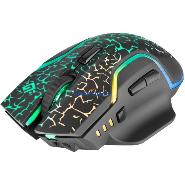 Defender Mouse Gm-067 Oneshot Optic Rf Rgb 3200Dpi 7P