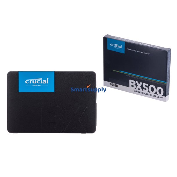 Crucial Ct500bx500ssd1 Internt Solid State-Drev 2,5" 500 GB Serial ATA III 3D Nand