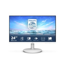 Philips V Line 241V8AW/00 LED display 60,5 cm (23.8") 1920 x 1080 pixel Fuld HD LCD Hvid