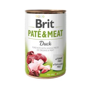 BRIT Pate&Meat Adult Duck - Vdt hundefoder - 400 g