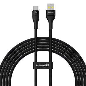 Baseus Flash 2 USB A til USB C hurtigopladningskabel 2 m 100 W Sort