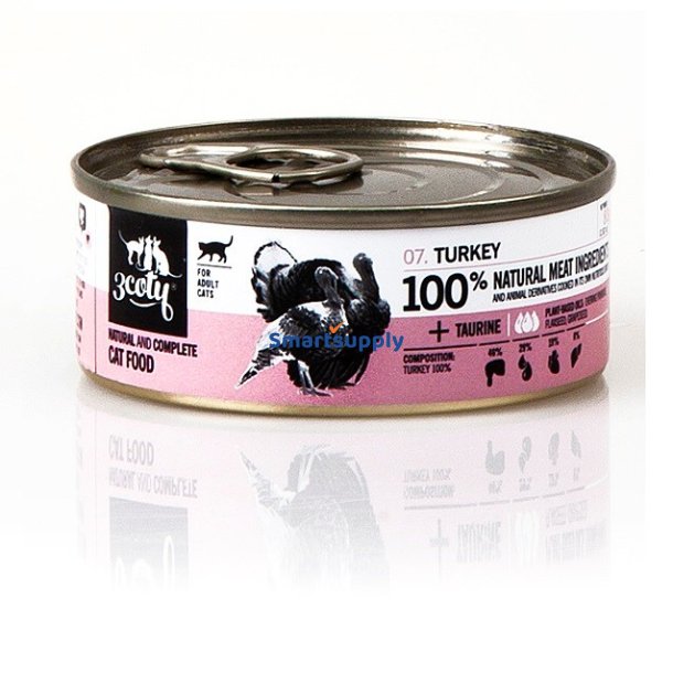 3Coty Kalkun - Vdfoder Til Katte - 80G