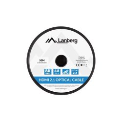 Lanberg Kabel Hdmi M/M V2.1 50M 8K Optisk Aoc