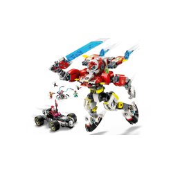 Lego Dreamzzz 71497 Cooper's Tiger Mech Og Zero's Hot Rod Car