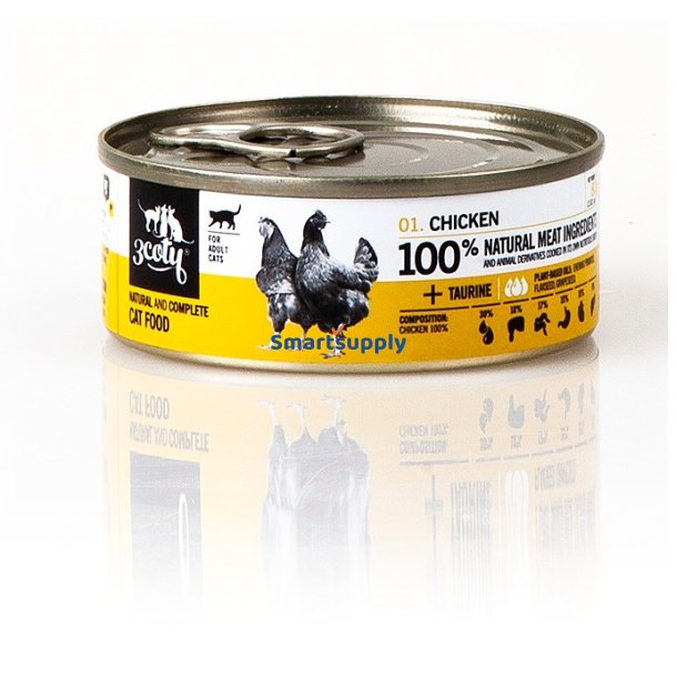 3Coty Kylling - Vdfoder Til Katte - 80G