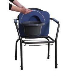 ben Sanitetsstol Med Hjdejustering Marinebl