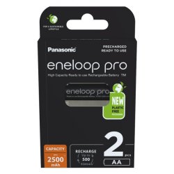 Genopladelige batterier PANASONIC ENELOOP PRO AA 2500 mAh 2 szt (BK-3HCDE/2CP)
