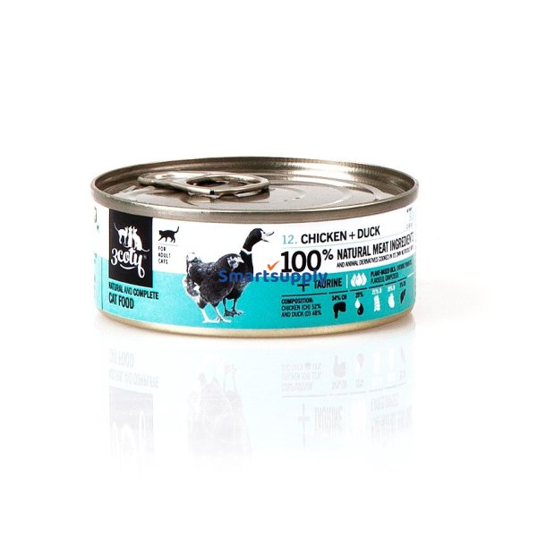 3Coty Kylling Med And - Vdfoder Til Katte - 80G