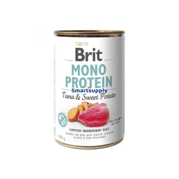 Vdfoder Til Hunde Brit Mono Protein Tun Med Sd Kartoffel 400 G
