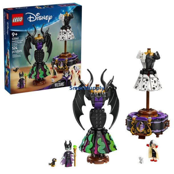LEGO DISNEY 43262 Maleficents og Cruella de Vils kjoler