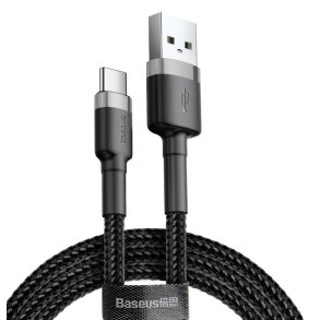 Baseus CATKLF-UG1 USB-kabel 3 m USB A USB C Sort
