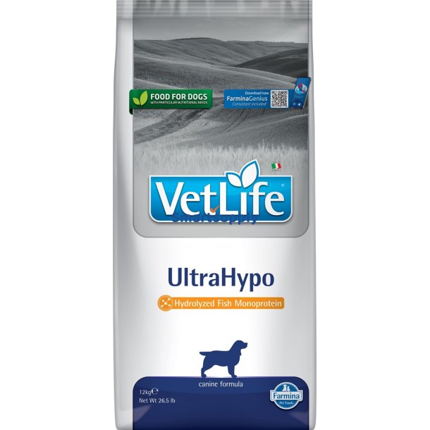 Farmina Vet Life Ultrahypo - Trfoder Til Hunde - 12 Kg