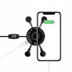 MOTORCYKEL TELEFONHOLDER FREEDCONN MC7W MED INDUKTIV OPLADER