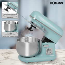Bomann KM 6030 CB foodprocessor 1100 W 5 L Mintfarve