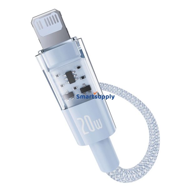Baseus Gem USB-C til iP hurtigopladningskabel 2 m 20 W Bl
