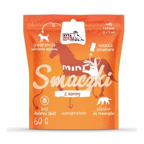 SYTA MICHA Mini horsemeat treats - godbid til hund - 60g