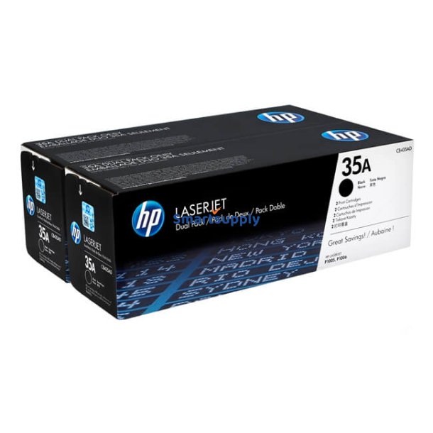 Rabat HP 35A toner 2 stk 3.000 sider CB435AD original