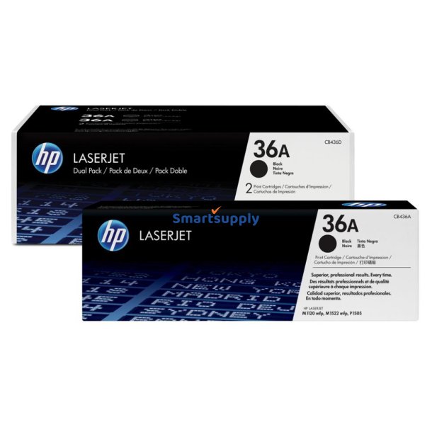 Rabat HP 36A toner 2 stk 4.000 sider CB436AD original