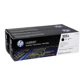 HP 305X Sort toner 2 stk 8.000s CE410XD original multipakke