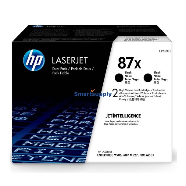 Rabat HP 87X toner 2 stk 36.000 sider CF287XD original