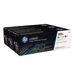 HP 305A toner 3 stk CMY 7.800 sider original multipakke