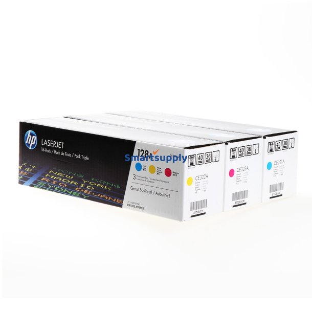 Rabat HP 128A toner 3 stk CMY 3.900 sider original