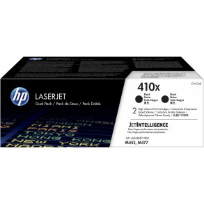 HP 410X Sort toner 2 stk 13.000s CF410XD original multipakke