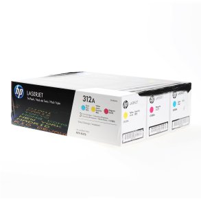 HP 312A toner 3 stk CMY 8.100 sider original multipakke