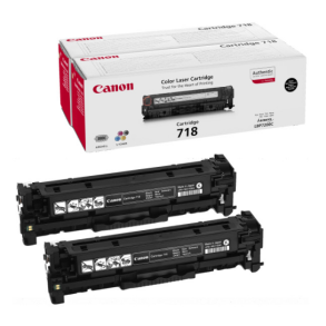 Canon 718 Sort toner 2-pack 6.800 sider original