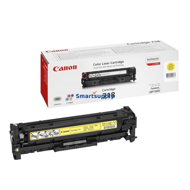 Canon 718 Gul toner 2.900 sider original