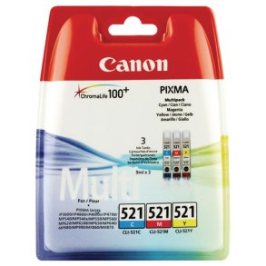 Canon CLI-521 Multipack 3 stk CMY original
