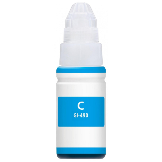 Canon GI-490 Cyan bl�krefill 70ml kompatibel