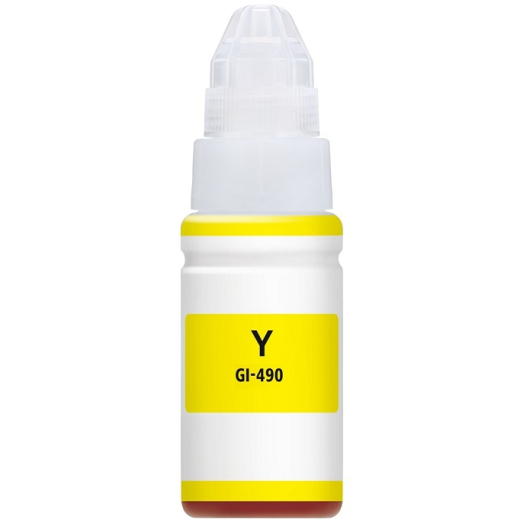 Canon GI-490 Gul bl�krefill 70ml kompatibel